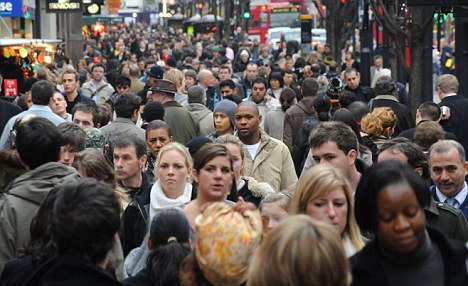 Shopping in Oxford Street (file picture)